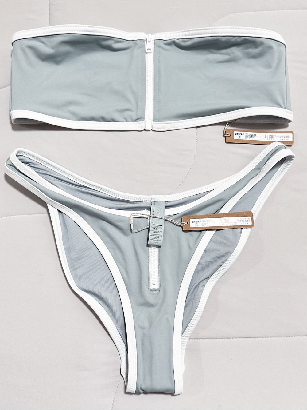 SKIMS Sporty Zipper Swim Two Piece Set